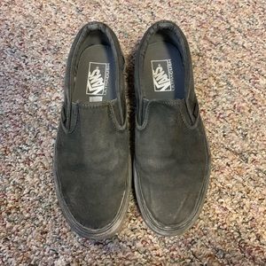 Distressed-looking Grey Vans Shoes